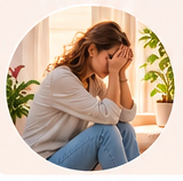 Femme relâchant les tensions et le stress